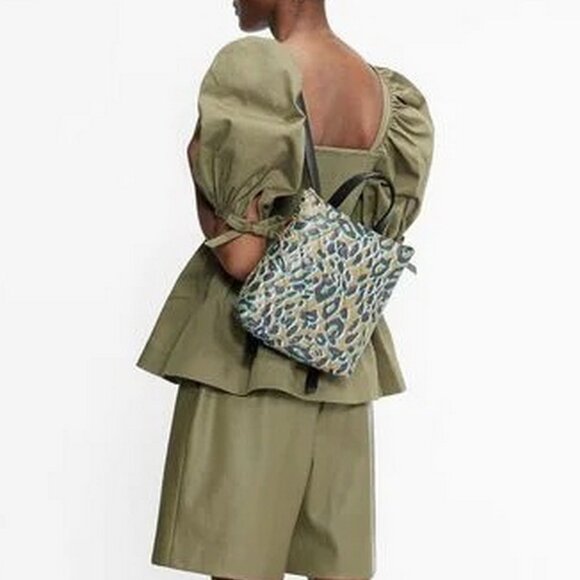 NWT Ted Baker Quiltoe Leopard Quilted Backpack Bag, Streetwear and Travel main image 12